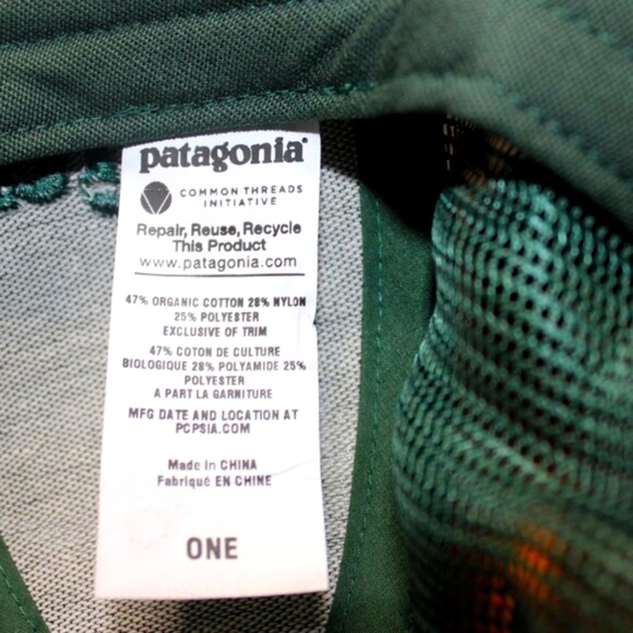 Patagonia Sage Green Trucker Hat - Snapback Mesh Cap - Embroidered Logo - NWOT - Picture 8 of 8